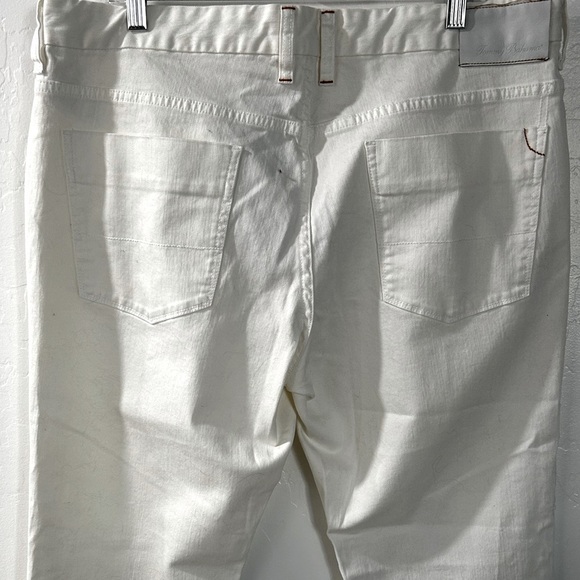 Mens Off White Casual Pants Straight Leg Dress Trousers - Picture 7 of 7